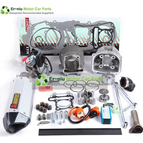 GY6 125 150cc upgrade 180cc add power 30% ,Racing Camshaft CDI Muffler Performance Exhaust ,Oil pump and Gear