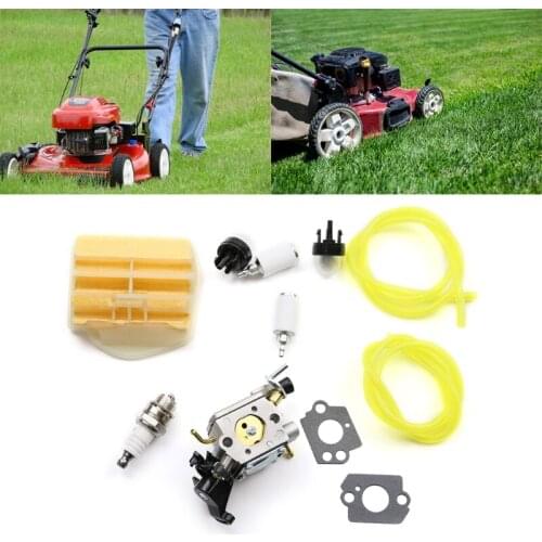 Carburetor Primer Bulb Fuel Line Filter Kit for 445 450 445E Chainsaw fo Zama C1M-EL37B 506450401 Carb M7DA