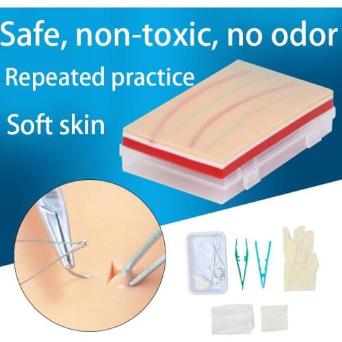 Student practice tool set medical simulation skin intravenous injection training silicone model surgery