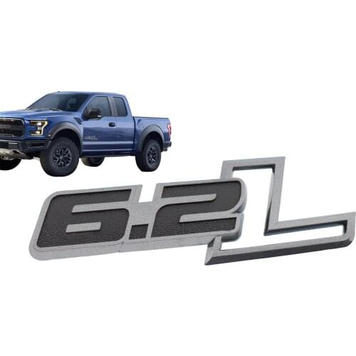 Titanium Black 6.2 6.2L for RAPTOR F150 FRONT FENDER Emblem Decal Badge Sticker