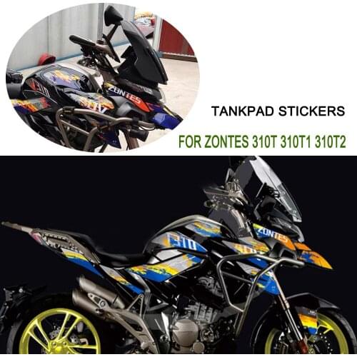 Motorcycle Sticker Decals 310T 310T1 310T2 Accessories Tank Pad Protector For Zontes 310 T 310 T1 310 T2