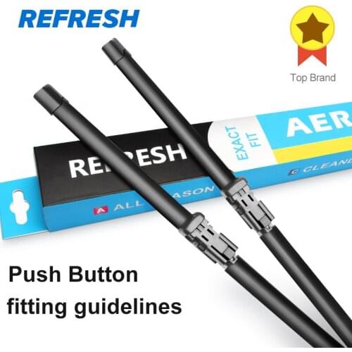 REFRESH Push Button Wiper Blades Fitting Guidelines ( Attached Video in Description )