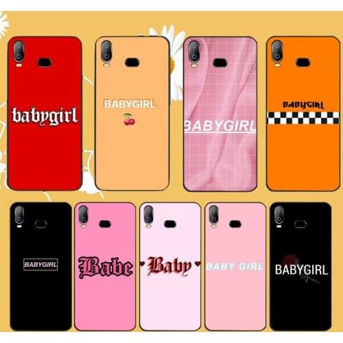 PENGHUWAN Babe babygirl honey line Text art Smart Rubber Phone Cover For Samsung A10 A20 A30 A40 A50 A70 A71 A51 A6 A8 2018