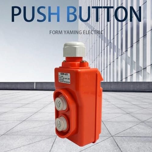 P218 Rain Proof Hoist Crane Pendant Control Station AC250V 2.2kw Push button Switch Up-Down two buttons COP-21