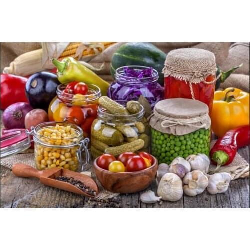 The custom 3D murals,All kinds of canned vegetables, cafe wall restaurant kitchen dining room wall wallpaper