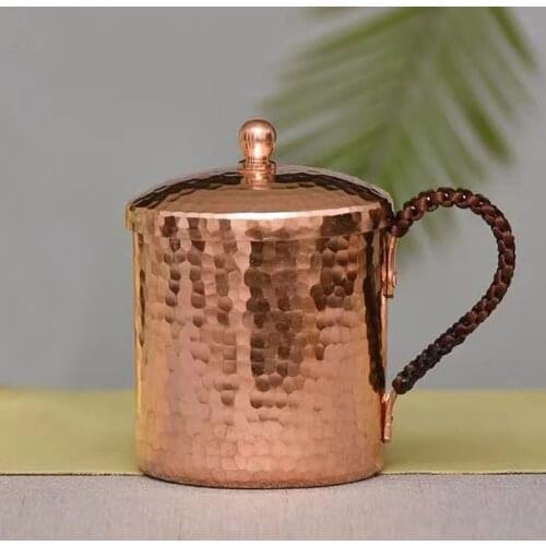 Premium Quality Moscow Mule Mug Hammered Cups Heavy Pure Copper Rose Gold 100% Handcrafted Pure Solid Copper Mugs