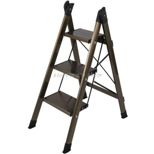 Indoor Foldable Miter Ladder, Household Small Ladder, Thickened Aluminum Alloy Stairs, Two Or Three Step Multi-functional Stool