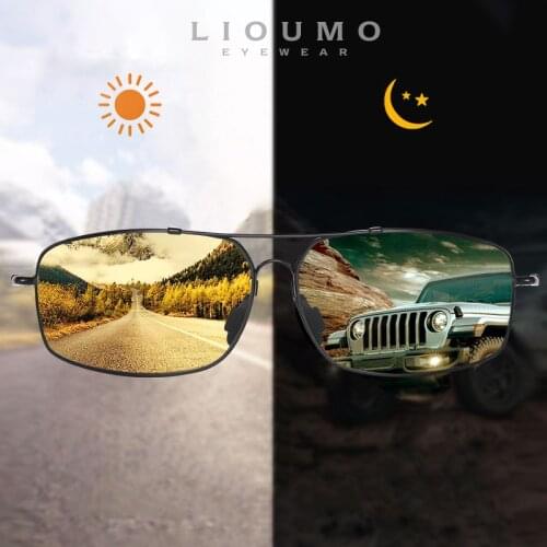 2021 Ultralight Comfortable Memory Metal Sunglasses For Men Photochromic Women Polarized Glasses Anti-glare Goggle gafas de sol