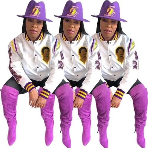 SZ6091 European and American fashion hot sale digital positioning printing versatile temperament commuter jacket