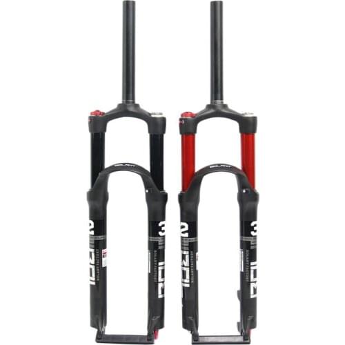 Catazer Magnesium Alloy Double Shoulder Double Air Chamber Fork 26/27.5/29er Inch MTB Supension 100mm Fork Mountain Bike Fork