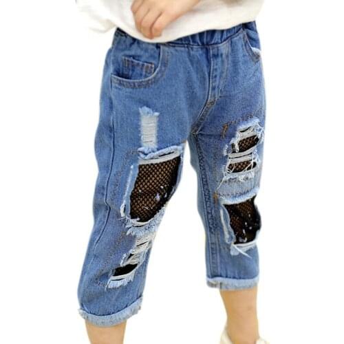 WEIXINBUY Ripped Jeans For Girls