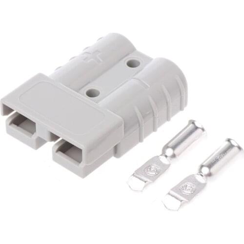 50A 600V Grey Power Charger Battery Anderson Style Plug Connector Electronic Accessories