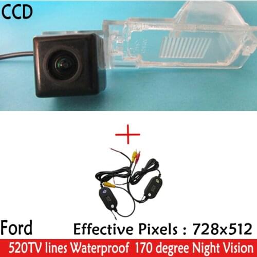 2.4HGz Wireless Car Rear view camera Parking Camera Night Version170 Reverse HD CCD Camera for Ford Edge Escape Mercury Mariner