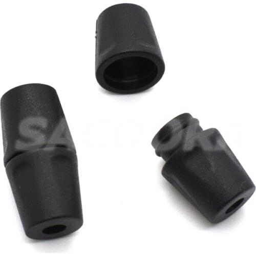 25pcs/pack Black Lanyard Safety Breakaway Pop Barrel Connectors For Paracord & Ribbon Lanyards Plastic Buckles