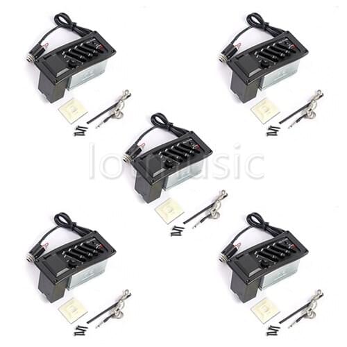 5Pcs New Acoustic Guitar EQ 7545R Piezo Pickup Preamp System Guitar parts accessories