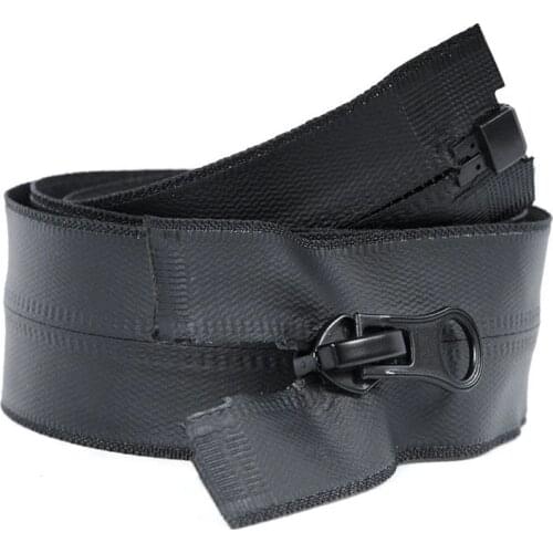 60/70/80/100cm 5# Open-End black nylon invisible waterproof zipper for down jackets outdoor jackets bag tent ski fire clothes