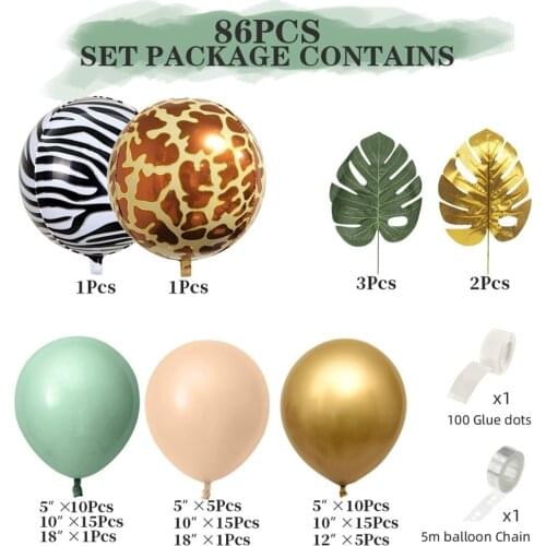 86pcs/set Balloons Garland Arch Kit Latex Ballons Birthday Valentine Wedding Party Balloons Decoration