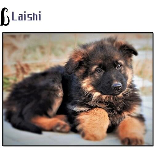 DIY Diamond Painting Animal Pet dog,Cub,German Shepherd full Square Diamond Embroidery Full Kit Diamond Picture Mosaic pattern