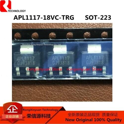 APL1117-18VC-TRG APL1117-18VC-TRL APL1117-18VC-TR APL1117-18VC APL1117-1.8V APL1117 1A LOW DROPOUT VOLTAGE REGULATOR 100% New