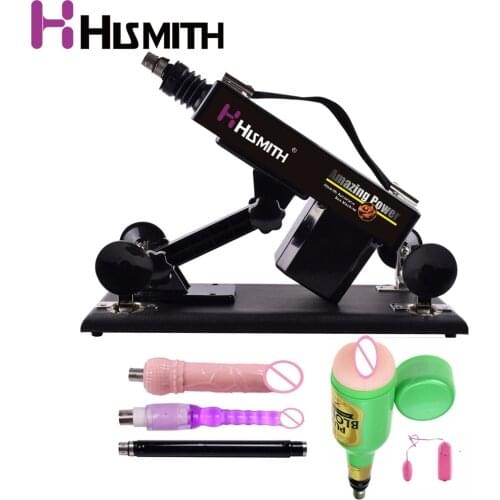 Hismith Automatic Sex Machine for Women Men Masturbation Cup Multi-speed Adjustable Sex Toys Retractable Sex Machine for Couple