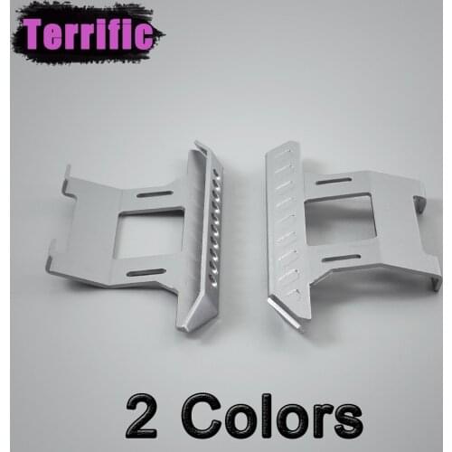 2PCS RC Car Sliders Metal Pedal for 1:10 RC Crawler Axial SCX10 90046 90047 RC4WD TF2 Upgrade Parts