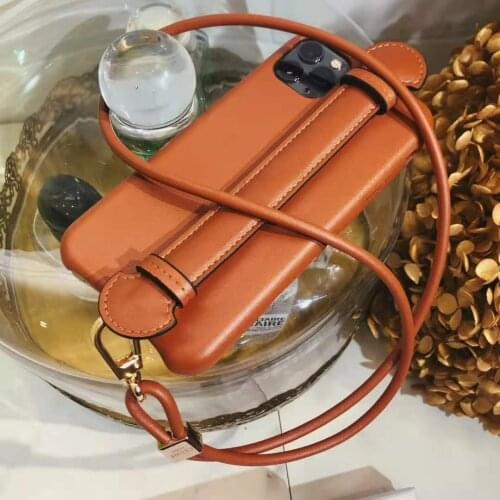 Case For iPhone 11 12 Pro Max Luxury Brand Leather Crossbody Girl Kesu Burando Cover for iPhone Xr 12 Mini Phone Accessories