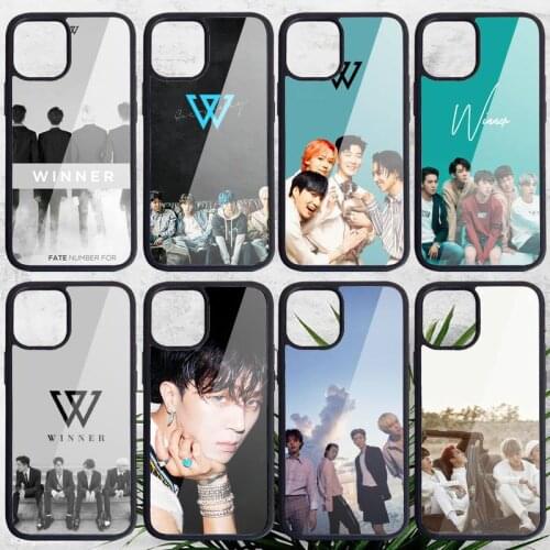 Winner kpop boys group Phone Case PC for iPhone 11 12 pro XS MAX 8 7 6 6S Plus X 5S SE 2020 XR Luxury brand shell funda
