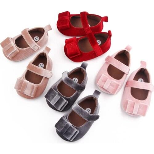 Bobora Infant Baby Girls Shoes Cute Bowknot Princess Toddlers Prewalkers Casual Shoes Infant Soft Bottom First Walkers