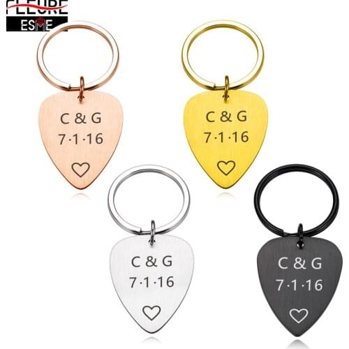 Customized Couples Keychain Personalized Gift for Boyfriend Girlfriend Keyring Original Keychains for Car Keys Custom Date Name