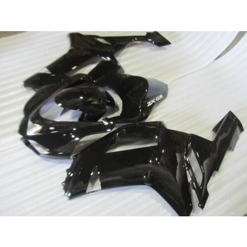 Motorcycle Fairing kit for KAWASAKI Ninja ZX6R 07 08 ZX6R 636 2007 2008 zx 6r ABS Gloss black Fairings set +7 gifts TR48