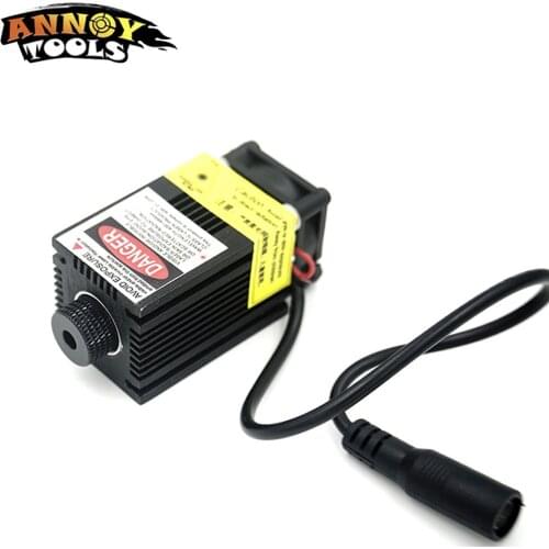 New 2500mW 445NM focus adjustable blue light laser module 12V high power laser head with Holder Heat sink for engraving machine