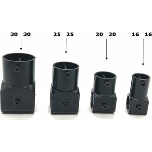 1PC Multi Axis Aircraft Landing Gear Aluminum Alloy Three Channel Tripod Tee Joint 16mm 25mm 30mm Carbon Fiber Tube Connector