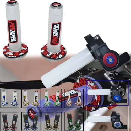 Motorcycle with 1/4 Quick Turn Throttle Dirt Pit Bike Motocross 7/8" Handlebar For PROTAPER Hand Grips For PRO TAPER