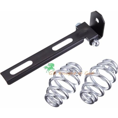 Chrome 3" Seat Springs Solo Seat Brackets For Harley Chopper Sportster Bobber Softail Custom heavy duty spring steel