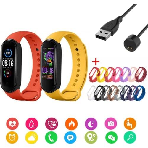 Smart Bracelet Heart Rate Blood Pressure Bluetooth Exercise Pedometer Information Reminder Digital Watch For Men Women