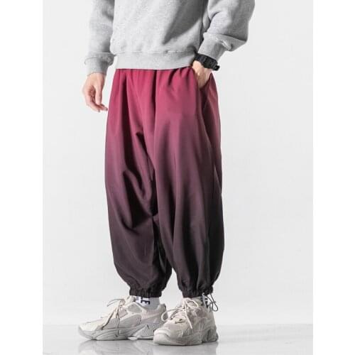 New Japanese Style Mens Jogger Pants Casual Reflective Trousers Men 2021 Streetwear Loose Fashion Sweatpants Male Large Size 5XL