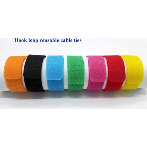 120pcs Wholesale ties 20*180mm Nylon Reusable Cable Ties back to back organize cable management fastener nylon ties stap wrap