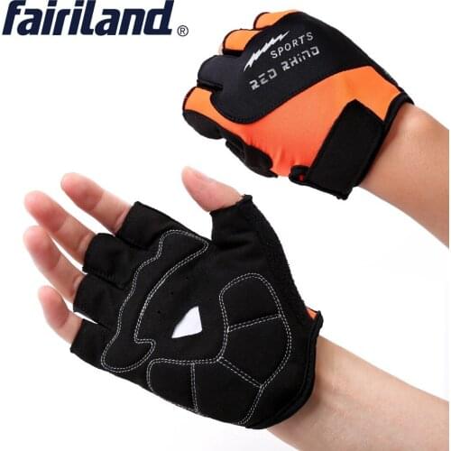 Camping Gloves Half Finger Shockproof Breathable High Elasticity Fabric Bicycle Anti-sweat Sports Gloves M-XL