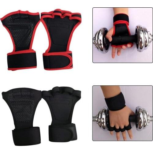 Outdoor Bodybuilding Sport Gym Gloves Wrist Wrap Weight Fitness Men Gloves Half Finger Breathable for Support Women Gloves