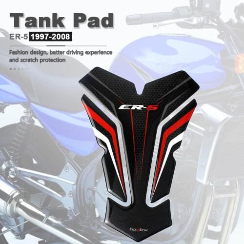 3D Carbon-look Motorcycle Oil gas Fuel Tank Pad Decal Protector Sticker For Kawasaki ER5 ER-5 ER 5