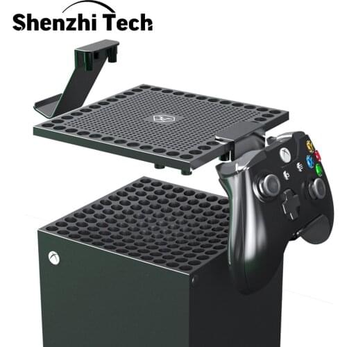 Dust Cover for Xbox Series X Console Dust Mesh Cooler Filter Cover Gaming Controller Mount Stand Headset Hanger Hook for Xbox