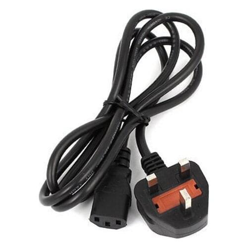 AC 250V 13A UK Plug to C13 Outlet Power Adapter Cord Cable Wire 1.5M