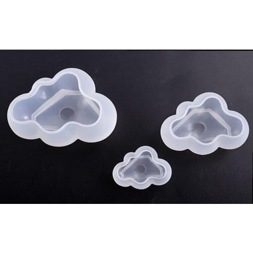DIY Silicone Clouds Shape Molds Fondant Ice Cube Mould Handmake Soap 3D Candle Molds Baking Cake Decoration Tool