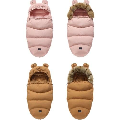 Newborn Baby Stroller Wrap Sleeping Bags Winter Warm Blanket Knitting Swaddle Wrap Toddler Sleeping Bag