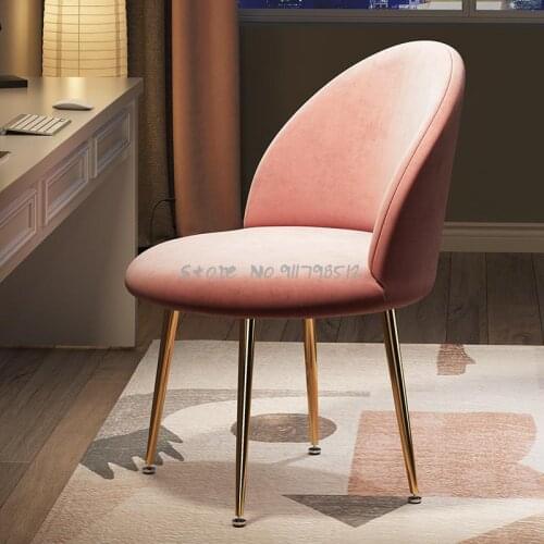 Net red ins chair modern minimalist makeup chair backrest computer chair desk chair learning chair dining chair Nordic luxury