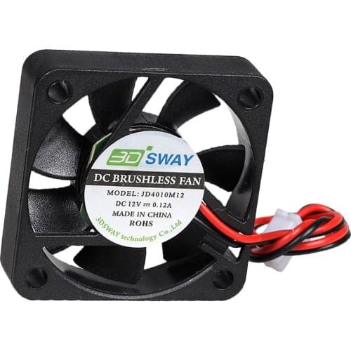 Turbo Cooling Fan DC Brushless Fan 12V 0.12A 40x40x10mm Fans for 3D Printer
