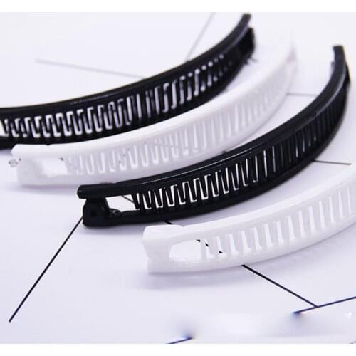 Girl Hair Claws Clip Fish Shape Banana Barrettes Black White Hairpins Hair Accessories For Women Hair Clip Clamp