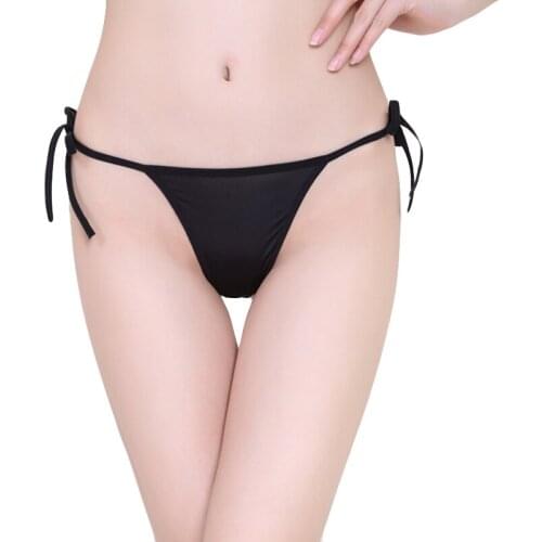 Woman Sex Panties Lace-up Bow Sexy Underwear Plus Size Micro Thong Bikini String G Strings Briefs Lingerie Femme Erotic Lingerie