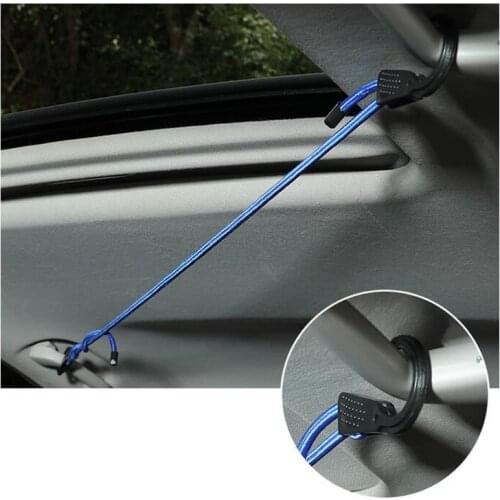 1.5M Elastic Strap Adjustable Tension Belt Car Clothesline Hook Cargo Luggage Lashing Buckle Rope For Motorcycle Travel 2021