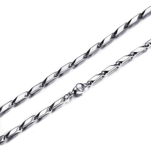 1.5MM/3MM/4MM Stainless Steel Necklace Cuban Link Women and Men Chokers Jewelry